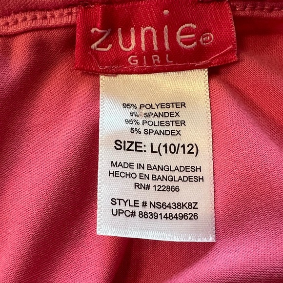 Zunie girl set of 2 sleeveless dresses size large 10/12 colorful spring summer - Picture 6 of 7